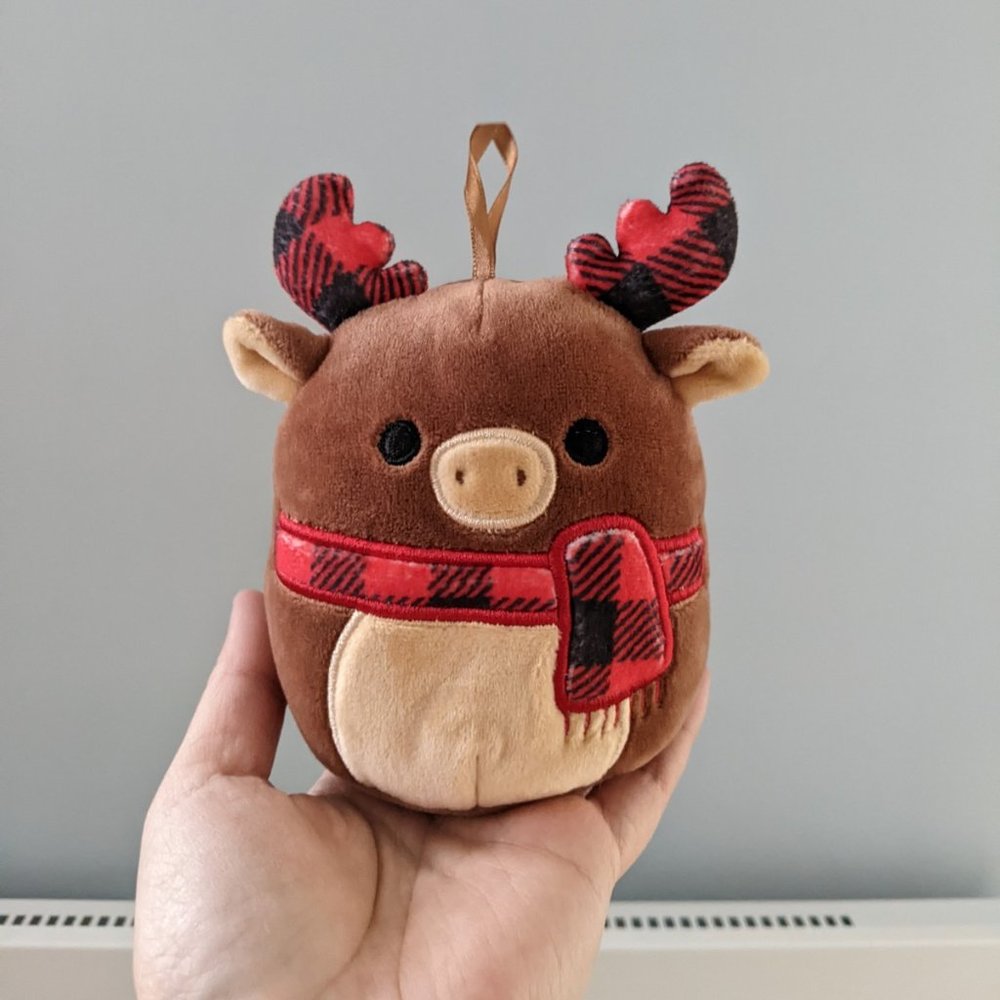 2022 Moose Squishmallow from Costco Ornament Set